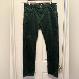 Scotch & Soda Dark Green Corduroy Pants